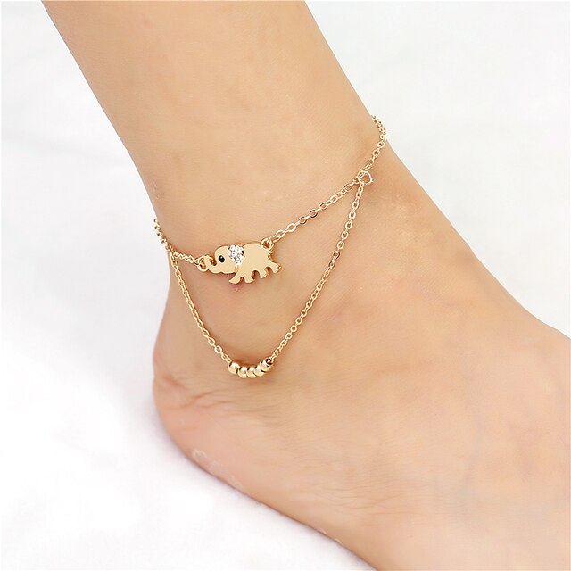  Barefoot Sandals feet jewelry Fashion Women's Body Jewelry For Daily Casual Alloy Elephant Gold
