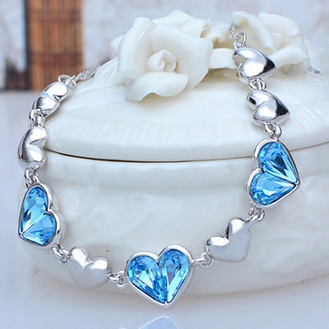  Dam Strands halsband Kristall damer Unik design Mode Euramerikansk Vit Rosa Ljusblå Halsband Smycken Till Party Ceremoni Kvällsfest