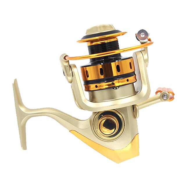  Carrete de la pesca Carretes para pesca spinning 5.1:1 Relación de transmisión+10 Rodamientos de bolas Orientación de las manos Intercambiable Pesca de Mar / Pesca a la mosca / Pesca de baitcasting - 