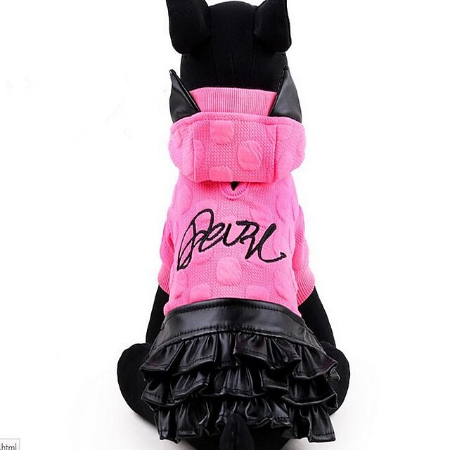  Perro Vestidos Ropa para cachorros Princesa Ropa para Perro Ropa para cachorros Trajes De Perro Amarillo Fucsia Disfraz para perro niña y niño Cuero de PU Algodón XXS XS S M L