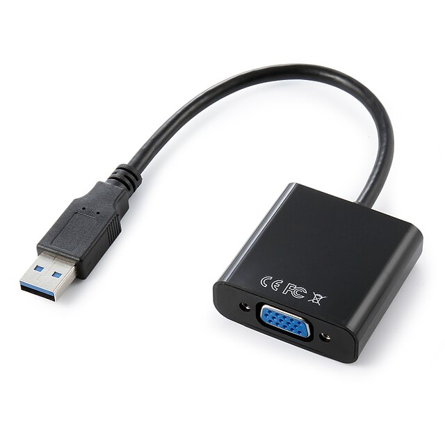  USB 3.0 to VGA Video Graphic Card Display External Cable Adapter for Win 7 8