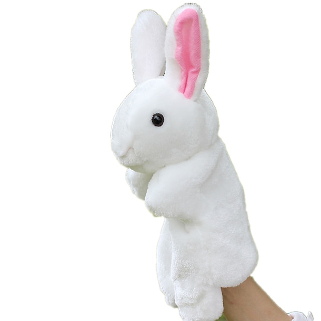  Fantoches de dedo Fantoches de mão Rabbit Animais Adorável Tactel Jogo imaginativo, meia, grandes presentes de aniversário Suprimentos para festas Crianças