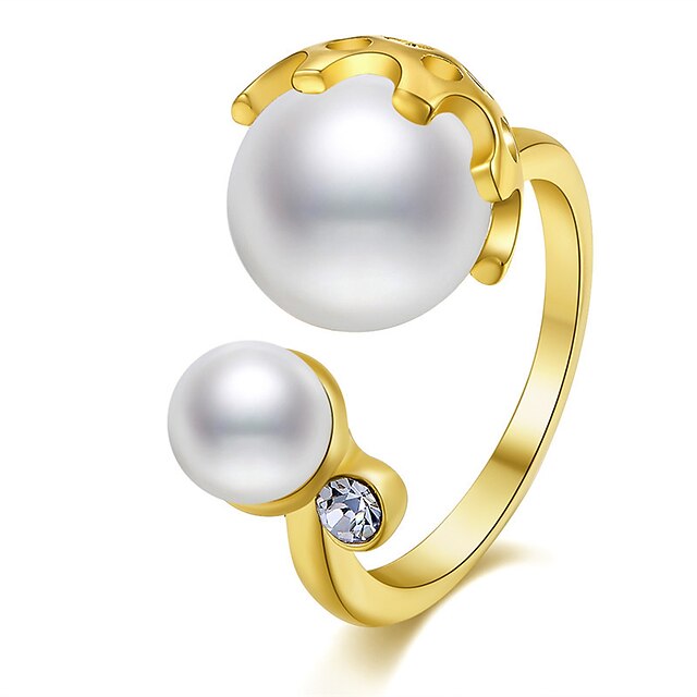  Dames Statement Ring Ring Diverse Kleuren Koper Verguld Muovi Geometrische vorm Gepersonaliseerde Luxe Klassiek Kerstcadeaus Bruiloft Sieraden