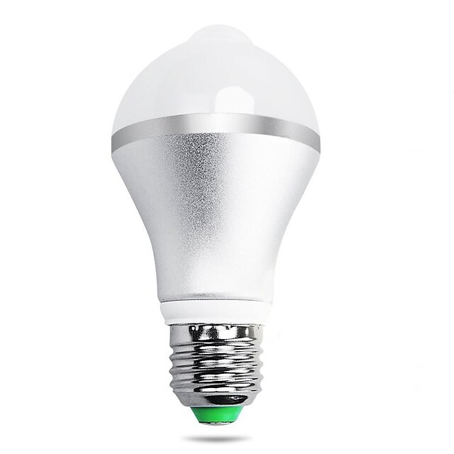  1pç 7 W Lâmpada de LED Inteligente 650 lm B22 E26 / E27 A60(A19) 14 Contas LED SMD 5730 Sensor Sensor infravermelho Controle de luz Branco Quente Branco Frio 85-265 V / 1 pç / RoHs