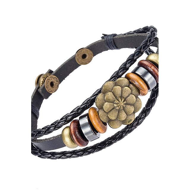  Herrn Lederarmbänder Leder Natur Modisch Armbänder Schmuck Schwarz Für Besondere Anlässe Geschenk Sport