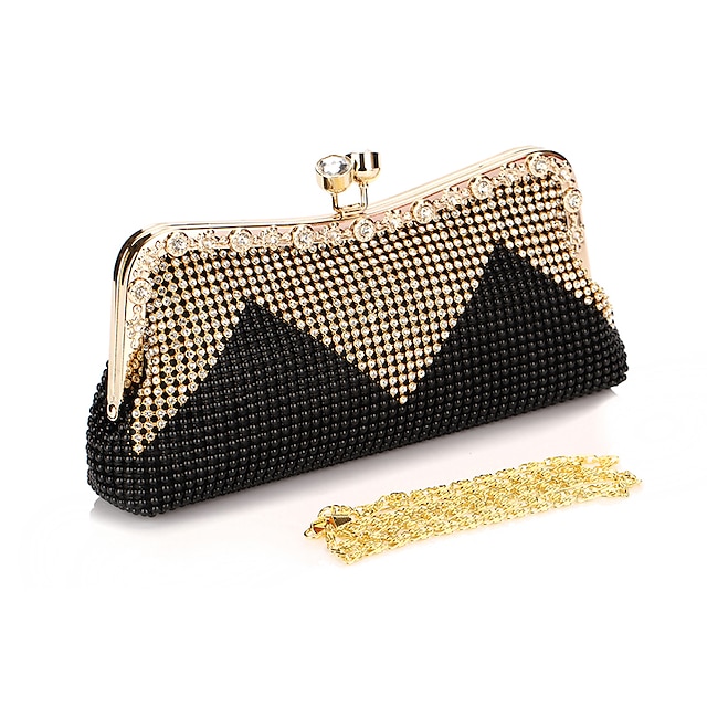  Women's Rhinestone / Sequin Evening Bag Rhinestone Crystal Evening Bags Solid Colored Light Green / Coffee / Red