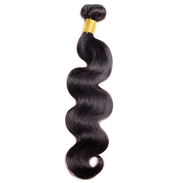  1 Pakiet Sploty włosów Włosy indyjskie Body wave Klasyczny Ludzkich włosów rozszerzeniach Włosy naturalne remy 100 g Fale w naturalnym kolorze