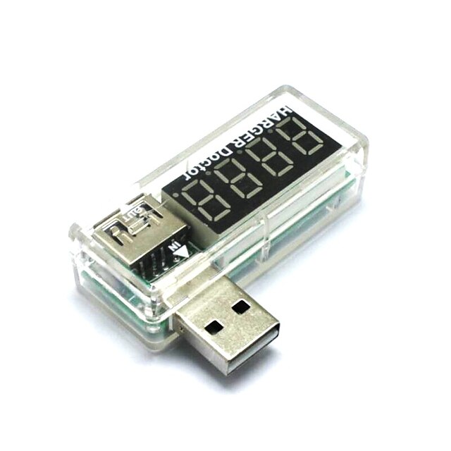  USB לטעינת מד זרם נוכחי / בוחן מתח usb גלאי מד מתח יכול לזהות התקני USB