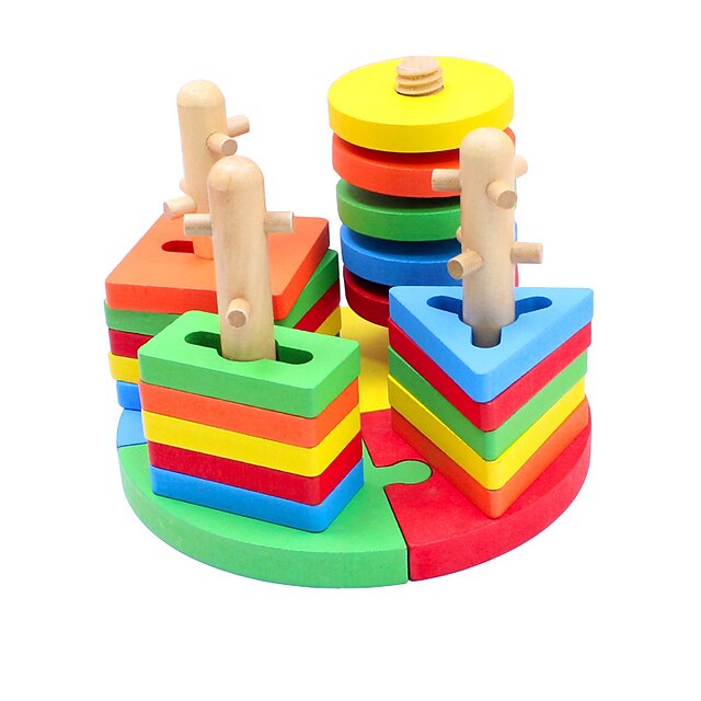  Blocos de Construir Quebra-Cabeça Jogos de Madeira Brinquedos de pesca Brinquedo Educativo Conjunto de construção de brinquedos Classificador de forma de brinquedo 24 pcs Peixes compatível De madeira