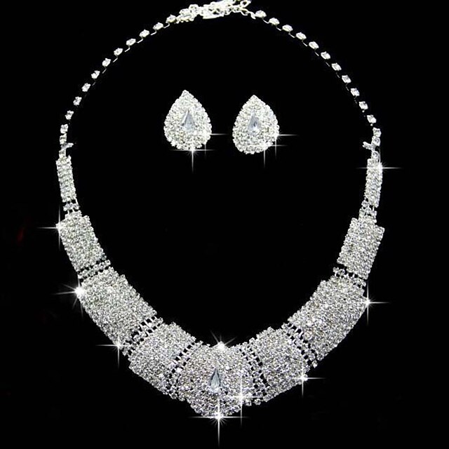  Dámské Sady šperků Luxus Náušnice Šperky Bílá Pro Svatební Párty Výročí Narozeniny