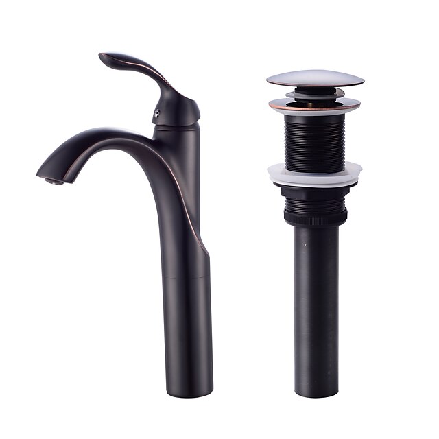  Wasserhahn-Set - Standard Öl-riebe Bronze Mittellage Einhand Ein LochBath Taps