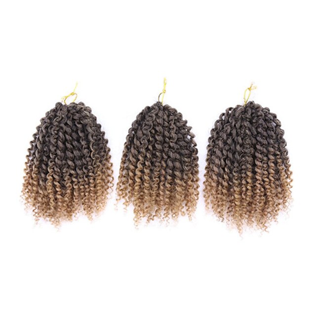  8 12 inch crochet hair extensions curly crochet braids hair synthetic braiding hair extensions golden beauty