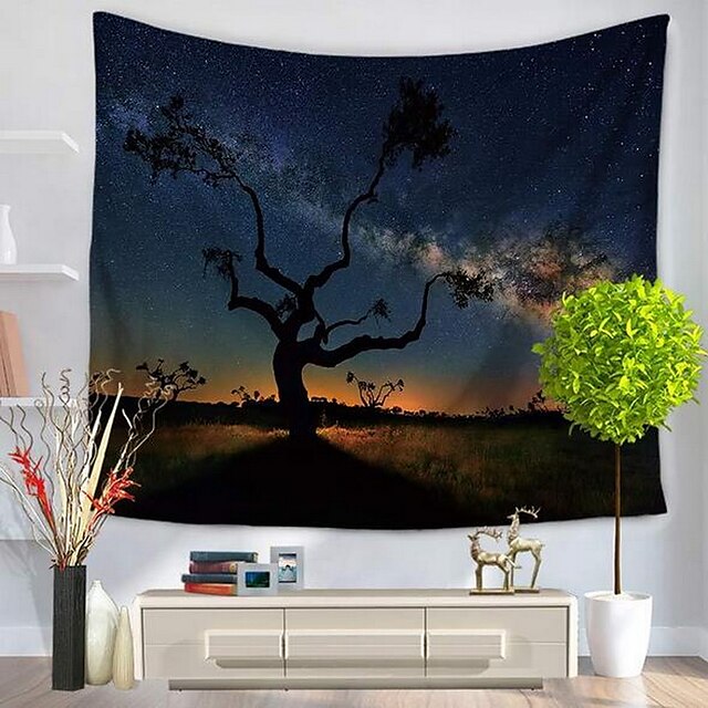  Landscape Wall Decor 100% Polyester Patterned Wall Art, Wall Tapestries Decoration