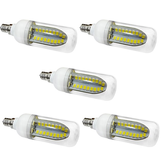  5W E12 Żarówki LED kukurydza T 80 Diody LED SMD 5730 Ciepła biel Biały 1000