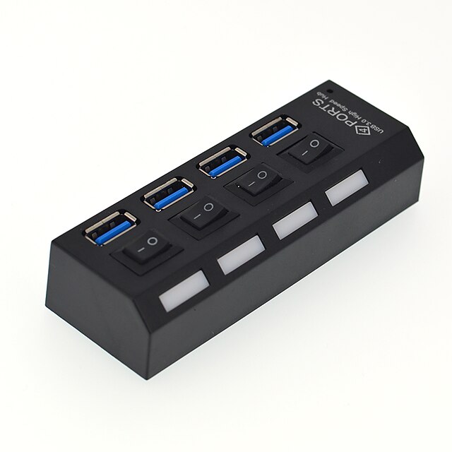  USB 3.0 to USB 3.0 USB Hub 4 Přístavy S vypínačem (es)