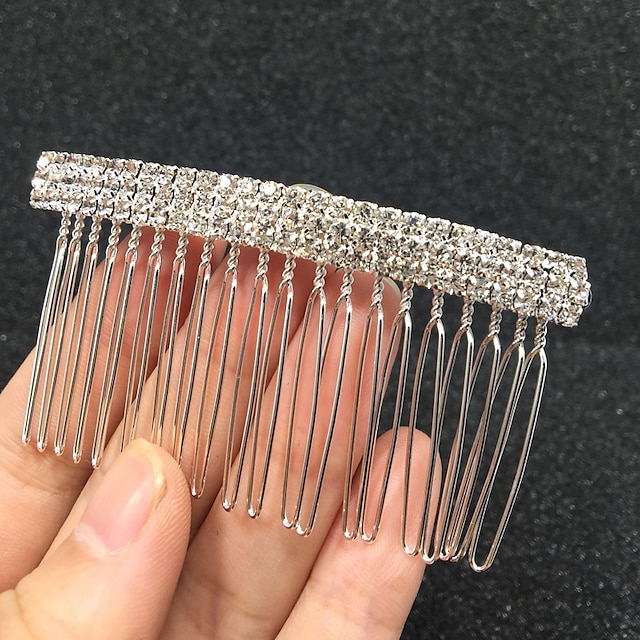  Tulle Hair Combs with Feather 1 Event / Party Headpiece