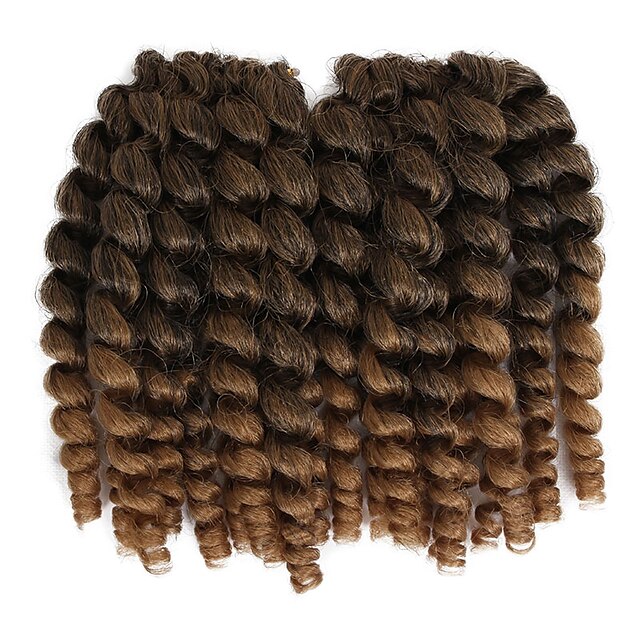  Crochet Hair Braids Spring Twists Box Braids Ombre Synthetic Hair Braiding Hair 20 Roots / Pack / There are 20 roots in one piece. Normally 5-9 pieces are enough for a full head.