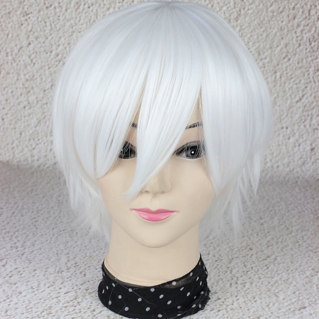  Tokyo Ghoul Ken Kaneki Cosplay Cosplay Wigs Men's Women's 12 inch Anime Wig