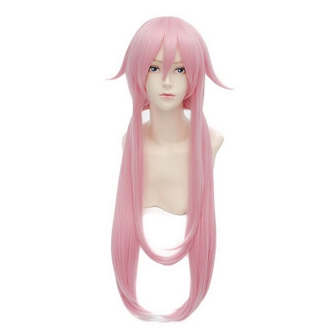  o futuro diário gasai yuno perucas de cosplay peruca feminina de fibra resistente ao calor de 32 polegadas peruca de anime peruca de halloween