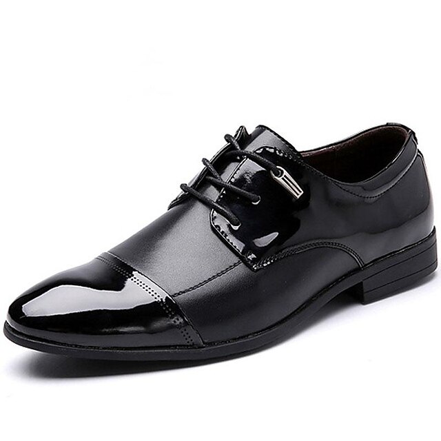  Homens Sapatos formais Sintéticos Outono / Inverno Oxfords Caminhada Castanho Claro / Preto / Festas & Noite / Sapatos Confortáveis