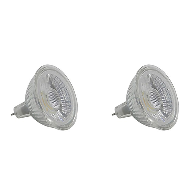 2pcs 5 W Lâmpadas de Foco de LED 350-400 lm GU5.3 MR16 1 Contas LED COB Branco Quente Branco / 2 pçs