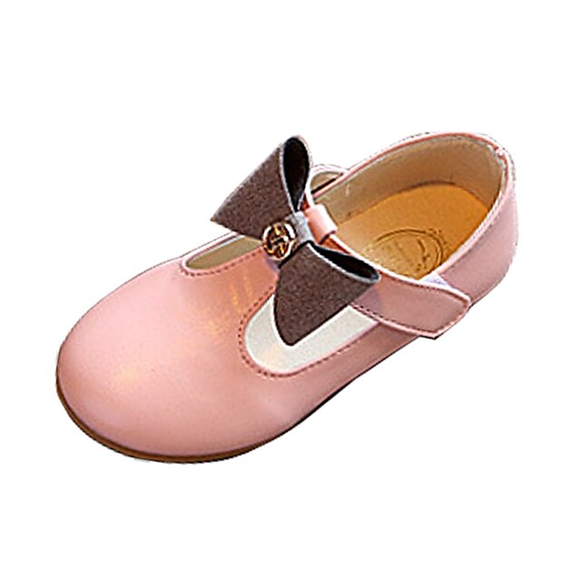  Para Meninas Sapatos Courino Verão / Outono Mocassins e Slip-Ons Caminhada Laço para Preto / Cinzento / Rosa claro