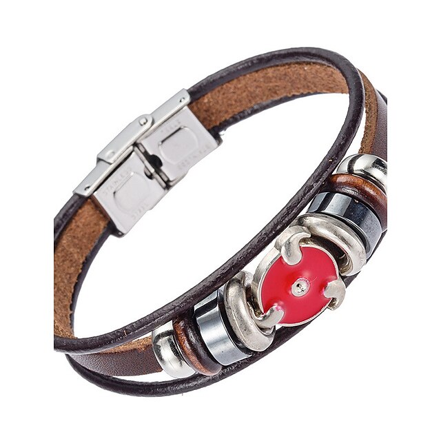  Herrn Lederarmbänder Leder Natur Modisch Armbänder Schmuck Braun Für Besondere Anlässe Geschenk Sport