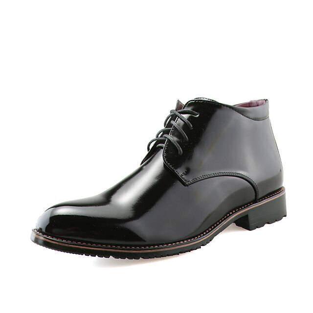  Homens sapatos Courino Primavera / Outono Inverno Clássico sapatos Bullock Curta / Ankle Botas da Moda Legal Conforto Botas Caminhada