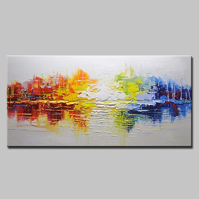  Oil Painting Hand Painted Horizontal Abstract Modern European Style Stretched Canvas