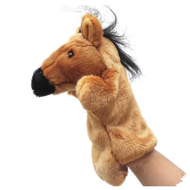  Fingerdukker Hånddukker Pædagogisk legetøj Hånddukke Dyre Serier Hest Nuttet Dyr Smuk Tactel Plysset Fantasifuld leg, strømpe, store fødselsdagsgaver til fordel for fest Drenge og piger Voksen Børn