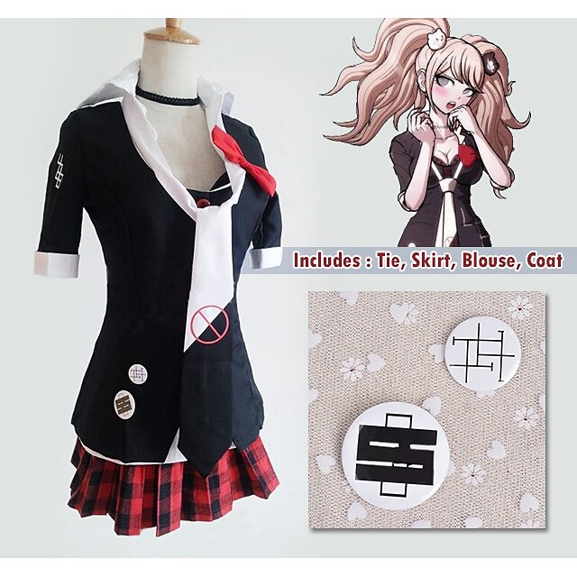 Toys & Hobbies Cosplay & Costumes | Inspired by Dangan Ronpa Junko Enoshima / Schoolgirls Video Game Cosplay Costumes Cosplay Su