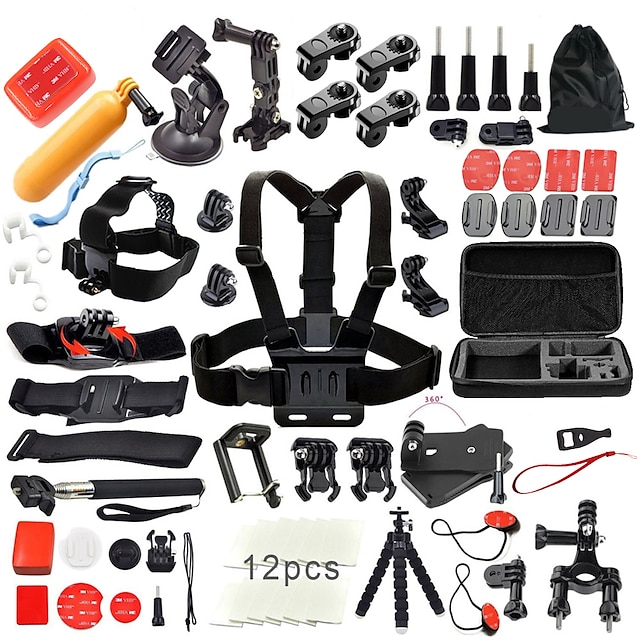  Accessory Kit For Gopro Outdoor Water Resistant 50 pcs 1039 Action Camera Gopro 6 All Gopro Gopro 5 Xiaomi Camera Gopro 4 Ski / Snowboard Universal Camping / Hiking / Caving / Sports DV / SJCAM