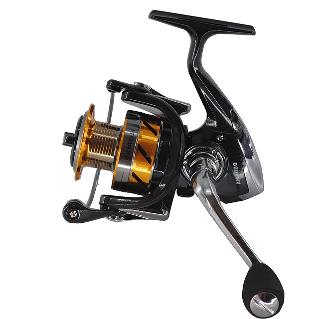  Fishing Reel Spinning Reel 5.5:1 Gear Ratio 14 Ball Bearings for Sea Fishing / Fly Fishing / Bait Casting - AM3000/AM5000/AM7000 / Ice Fishing / Jigging Fishing / Freshwater Fishing / Carp Fishing