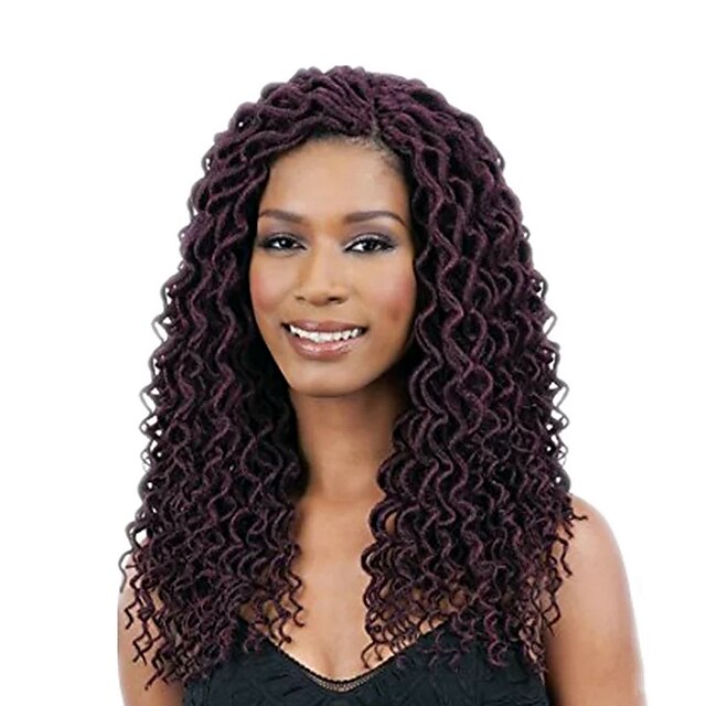  Dreadlocks / Faux Locs Curly Box Braids Kanekalon Hair Braiding Hair 24 roots / pack / There are 24 roots per pack. Normally five to six pack are enough for a full head.