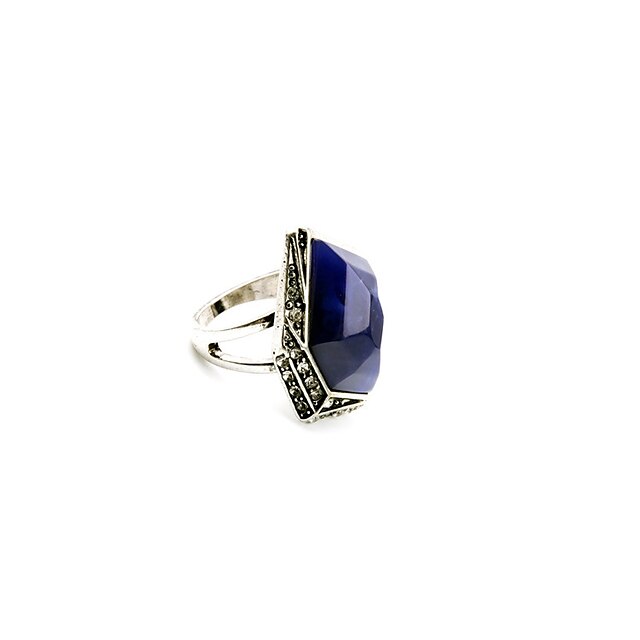  Dámské Prsten Slitina Přizpůsobeno Jedinečný design Cute Style Fashion Ring Šperky Modrá Pro Párty Narozeniny Gratulace Nastavitelný