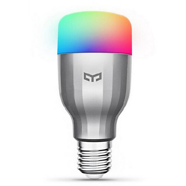  1pc 9 W Smart LED-lampe 600 lm E26 / E27 19 LED perler SMD Fungerer med Amazon Alexa Google Hjem Varm hvit Kjølig hvit RGB 220-240 V / 1 stk.