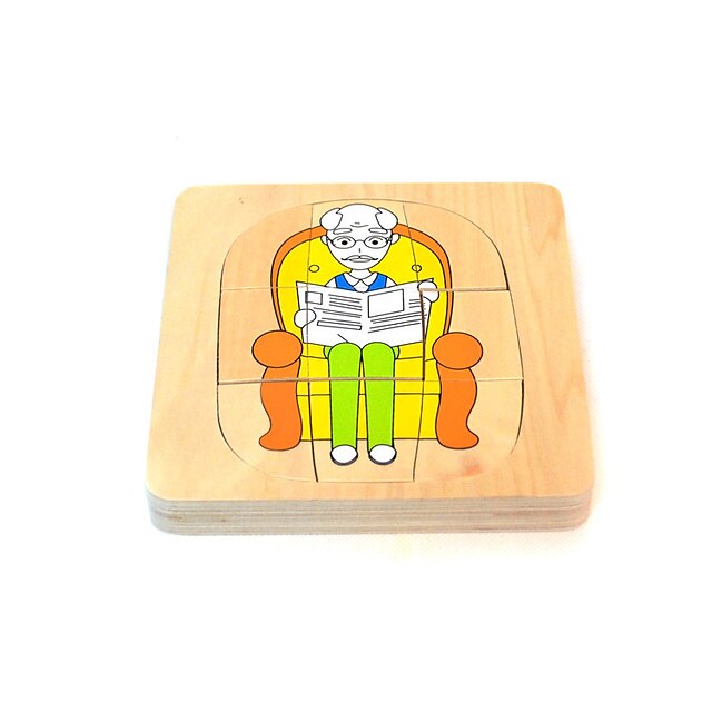  Puzzle Dřevěné puzzle Vzdělávací hračka Zábava Dřevo Klasické Dětské Hračky Dárek