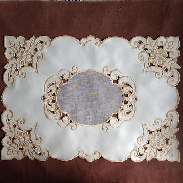  30x50cm Embroidery Placemat Beauty Cutting Work Doilies