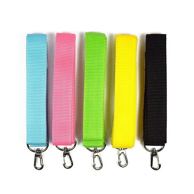  Cat Dog Portable Safety Solid Colored Nylon Black Yellow Blue Pink Green