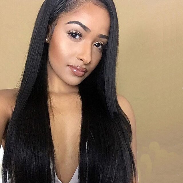  Remy Human Hair Glueless Full Lace Full Lace Wig style Brazilian Hair 360 Frontal Wig 180% Density with Baby Hair Natural Hairline African American Wig 100% Hand Tied Pre-Plucked Women's Short Medium