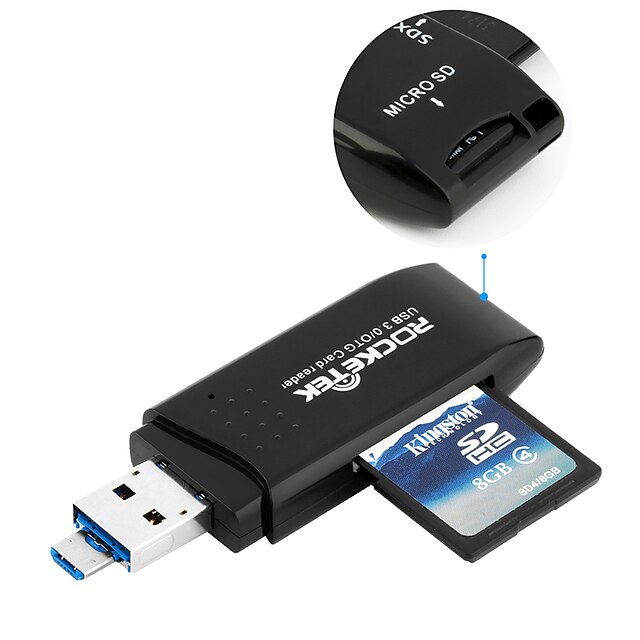  CompactFlash SD/SDHC/SDXC MicroSD/MicroSDHC/MicroSDXC/TF USB 3.0 USB Kortinlukija