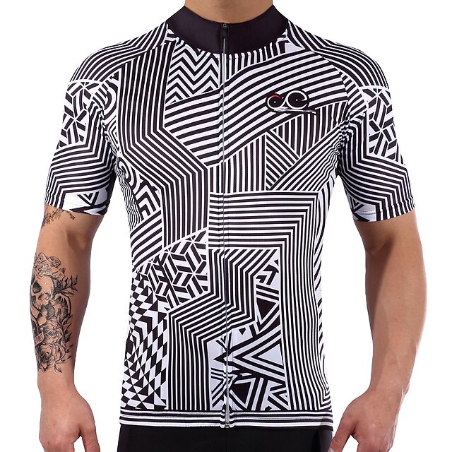  Short Sleeve Cycling Jersey Bike Top Breathable Quick Dry Sweat-wicking Sports Spandex 100% Polyester Lycra Mountain Bike MTB Road Bike Cycling Clothing Apparel