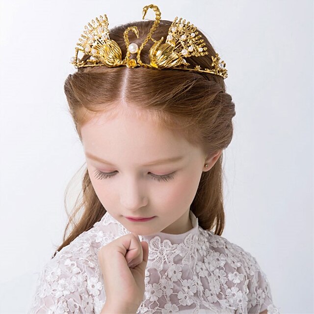  Girls' Alloy Hair Accessories Gold One-Size