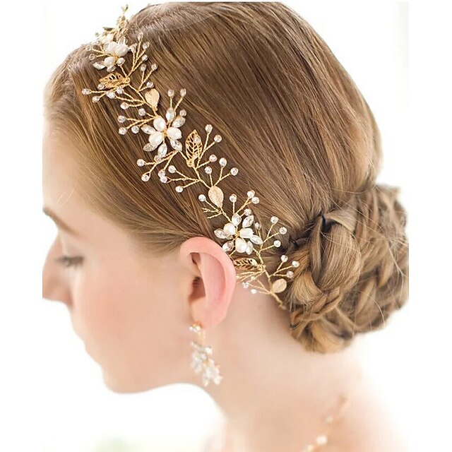  Pearl / Crystal / Alloy Tiaras / Headbands / Head Chain with 1 Wedding / Special Occasion Headpiece
