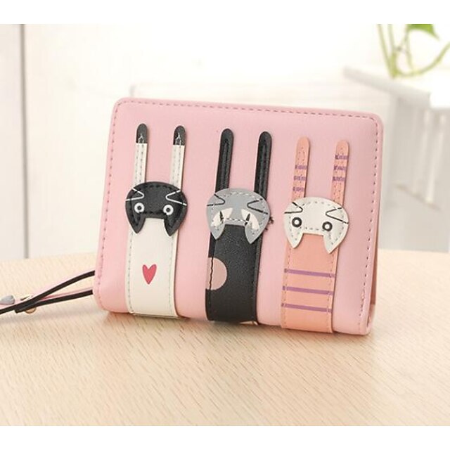  Women Bags All Seasons PU Coin Purse for Blue Black Blushing Pink