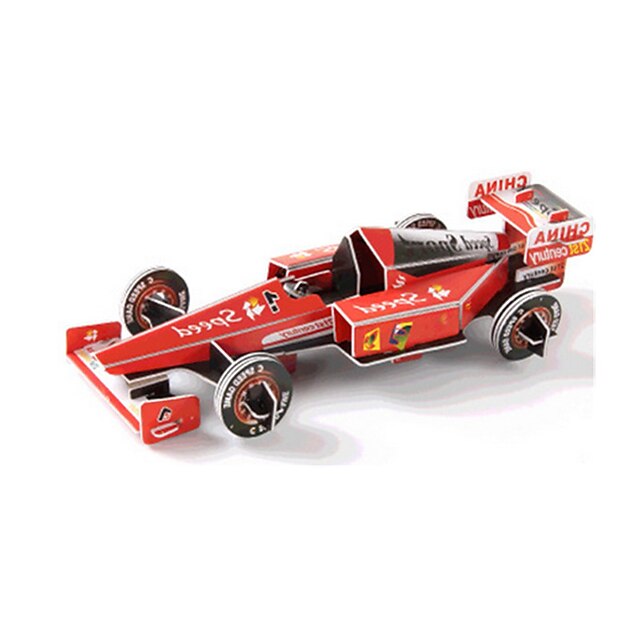  3D Puzzle Jigsaw Puzzle Car DIY High Quality Paper Classic Race Car Kid's Unisex Boys' Girls' Toy Gift