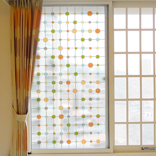  Window Film & Stickers Decoration Spots & Checks Art Deco PVC / Vinyl Window Sticker