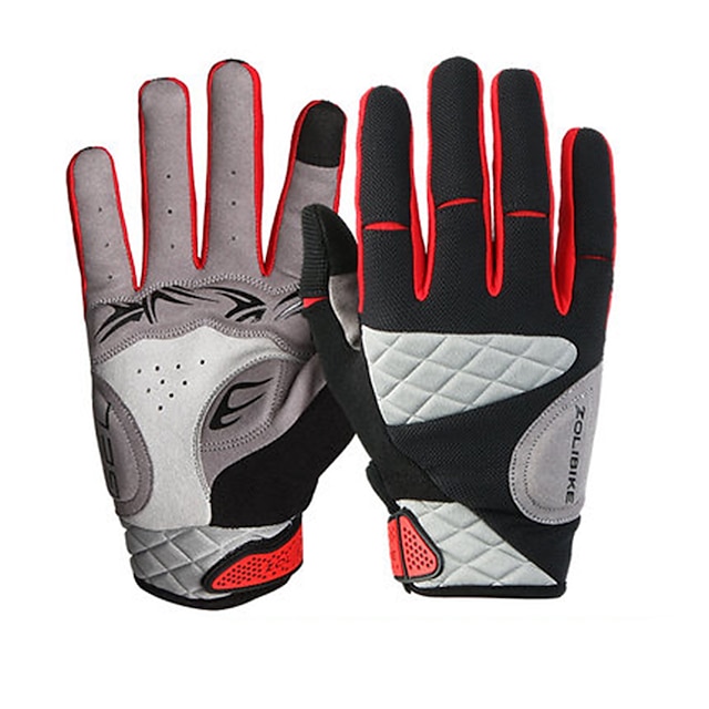  Bike Gloves / Cycling Gloves Mountain Bike Gloves Touch Screen Breathable Anti-Slip Shockproof Touch Screen Gloves Sports Gloves Lycra Mountain Bike MTB for Adults' Outdoor