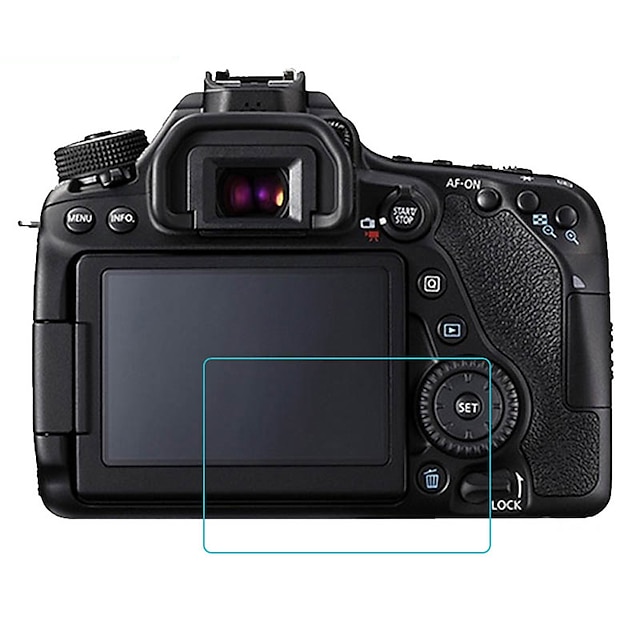  Dengpin anti-poškrábání odolné proti výbuchu tvrzené sklo ochranné fólie pro Canon EOS 80d