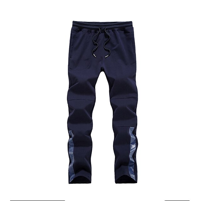  Men's Sweatpants Track Pants Pants / Trousers Sports Cotton Casual / Daily Exercise & Fitness Running Sportswear Activewear Black Dark Blue Gray